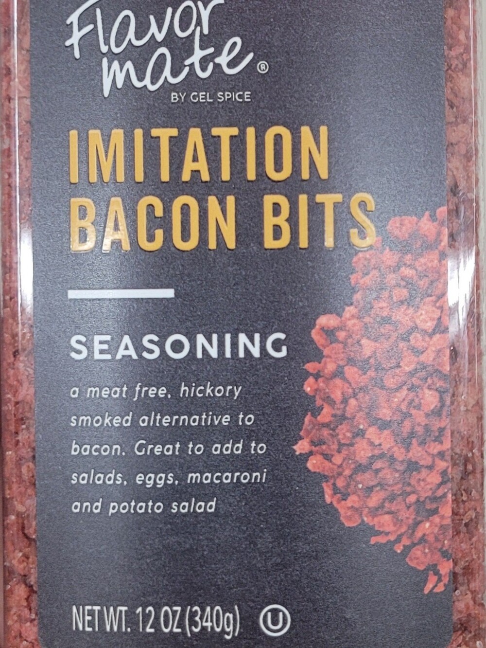 Flavor Mate Imitation Bacon Bits Seasoning 1 Big Jar